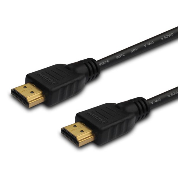 Kabel HDMI 2m V1.4 4K Ethernet Savio pozłacane końcówki.