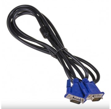 Kabel o długości 1.8 m marki AKYGA zakończony wtykiem VGA.