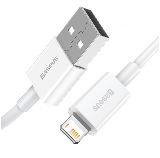 Kabel USB Lightning 2.4A 1m biały Baseus.