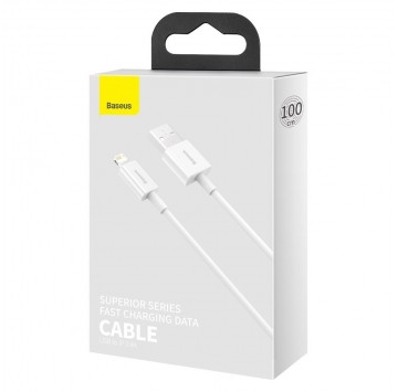 Kabel USB Lightning 2.4A 1m biały Baseus