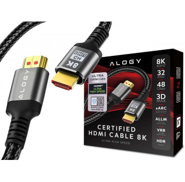 Kabel Alogy HDMI 2.1 8K 60Hz 48GBps 3m