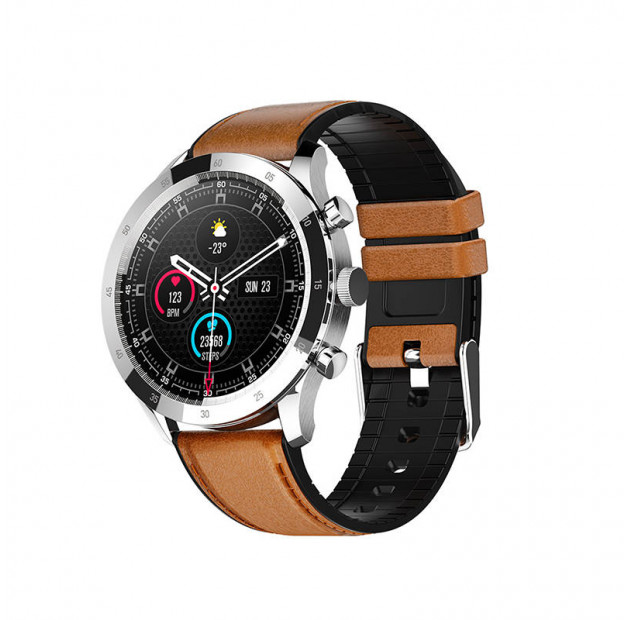 Smartwatch Colmi Sky 5 Plus - skórzany pasek