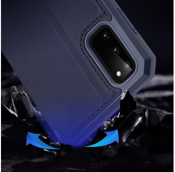 Samsung Galaxy S20 Etui skórzane z klapką w kolorze granatowym