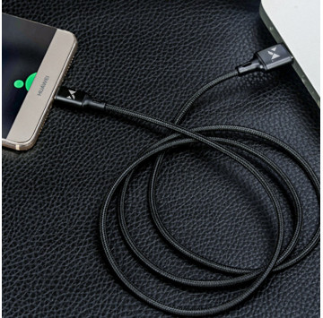 Wozinsky kabel przewód USB - Lightning 2,4A 2m czarny (WUC-L2B)