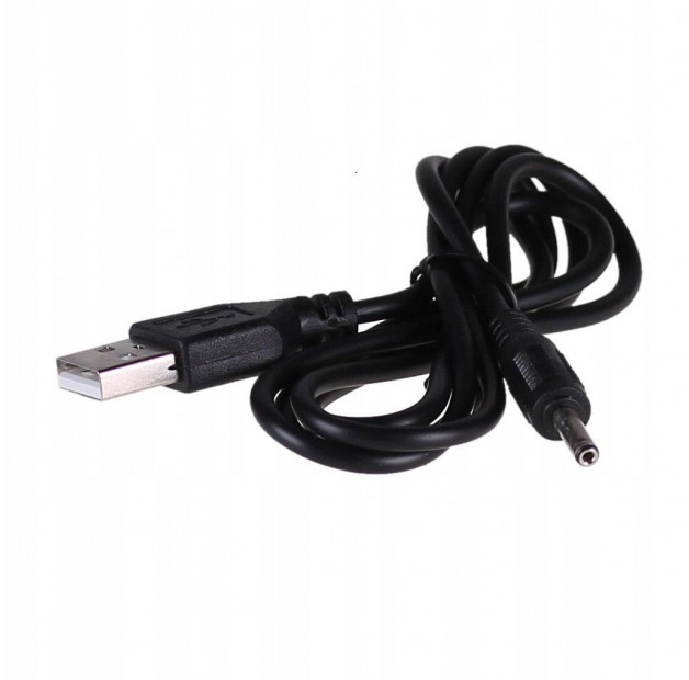 Kabel zasilający AK-DC-03 USB A (m) / 3.5 x 1.35 mm (m) AK-DC-03
