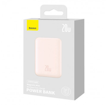 Powerbank Baseus Magnetic Mini 10000mAh 20W (różowy)