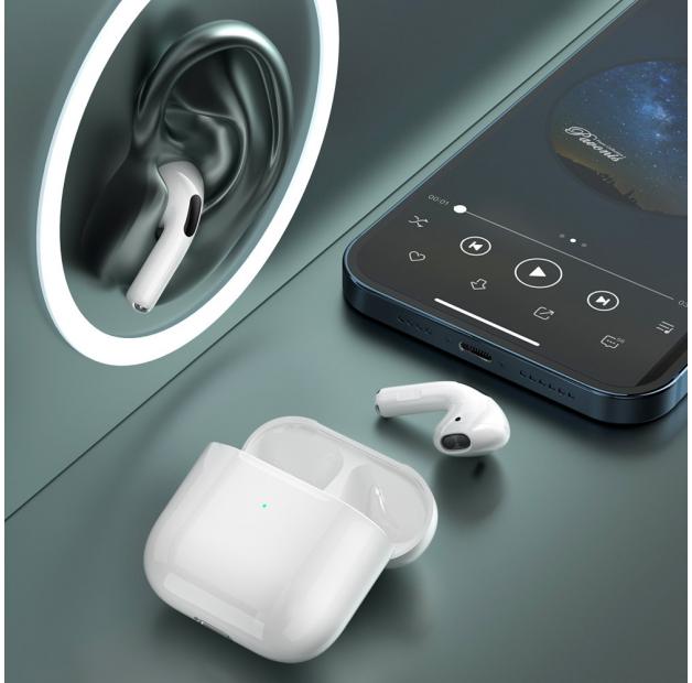 Dudao douszne bezprzewodowe słuchawki Bluetooth TWS (U14B-White)