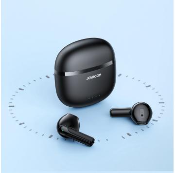 Joyroom słuchawki TWS bezprzewodowe ENC wodoodporne IPX4 Bluetooth 5.3 czarny (JR-TL11)