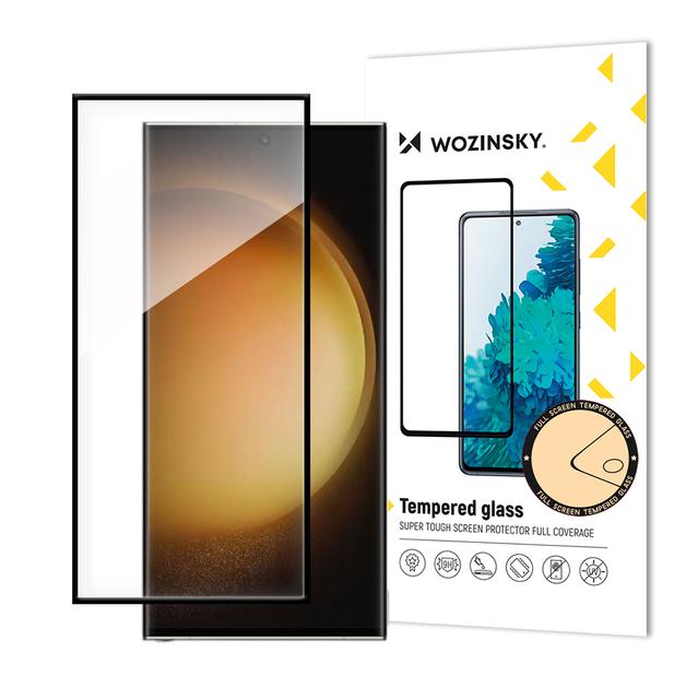 Szkło hartowane Wozinsky Full Glue do Samsung Galaxy S24 Ultra z czarną ramką