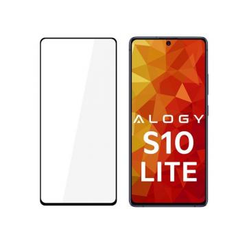 Szkło Alogy Full Glue case friendly do Samsung Galaxy S10 Lite czarne