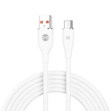 Forever kabel USB - USB-C 1,0 m 6A biały