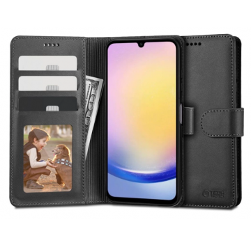 Etui Tech-Protect Wallet na Samsung Galaxy A25 5G - czarne, portfel