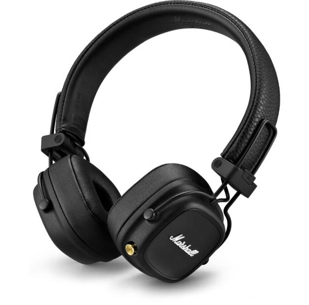 Słuchawki Marshall Major IV czarne – widok z przodu, wersja bezprzewodowa Bluetooth Słuchawki Marshall Major IV czarne – widok z przodu, wersja bezprzewodowa Bluetooth