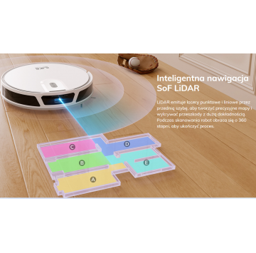 System LiDAR robota sprzątającego iLife V20