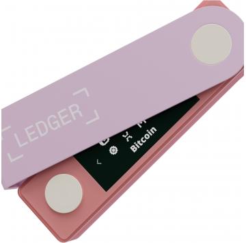 Stylowy portfel sprzętowy Ledger Nano X Pastel Pink z wyświetlaczem OLED
