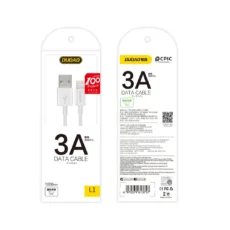 Dudao przewód kabel USB / USB Typ C 3A 1m biały (L1T white)