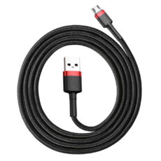 Kabel USB do Micro USB Baseus Cafule 2.4A 1m (czerwono-czarny)