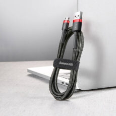 Kabel USB do Micro USB Baseus Cafule 2.4A 1m (czerwono-czarny)
