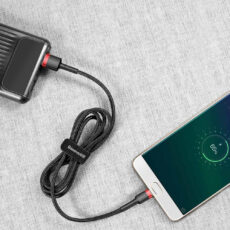 Kabel USB do Micro USB Baseus Cafule 2.4A 1m (czerwono-czarny)