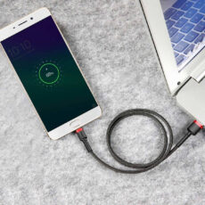 Kabel USB do Micro USB Baseus Cafule 2.4A 1m (czerwono-czarny)
