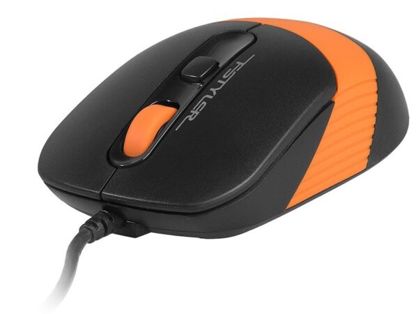Myszka A4tech Styler FM10 w kolorze czarno-pomarańczowym