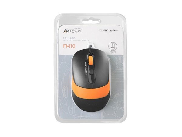 Mysz A4Tech FM10 Styler widok z góry w opakowaniu