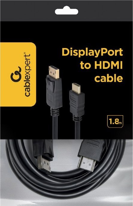 Opakowanie kabla DisplayPort do HDMI Cablexpert 1,8 m marki Gembird