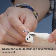 Stalówka do usuwania nadmiaru wosku usznego ze słuchawek