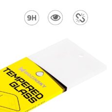 Zawartość zestawu: folia szklana do iPhone 11 / XR, dwie ściereczki czyszczące i naklejka na kurz