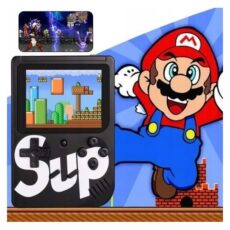 Retro konosla do gier w stylu GameBoy z wbudowanymi grami