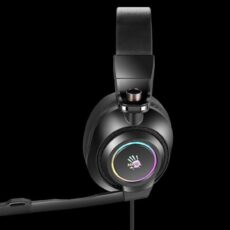 Słuchawki A4Tech Bloody G580 widok na czarnym tle - bok