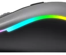 Widok z boku myszy Havit MS72 RGB – przyciski boczne i podświetlenie