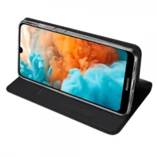 Etui Dux Ducis dla Huawei Y6 Prime lub Honor 8A w kolorze czarnym możliwość podstawki