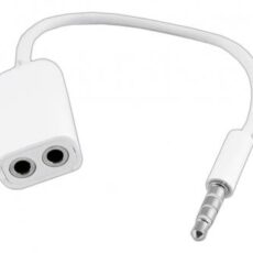 Adapter 2x jack 3.5 mm 3 pin do 1x jack 3.5 mm 4 pin