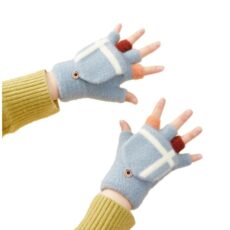 Rękawiczki dziecięce do obsługi smartfona w kolorze niebieskim