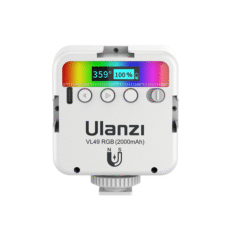 Lampa RGB fotograficzna Ulanzi w kolorze białym - regulacja koloru