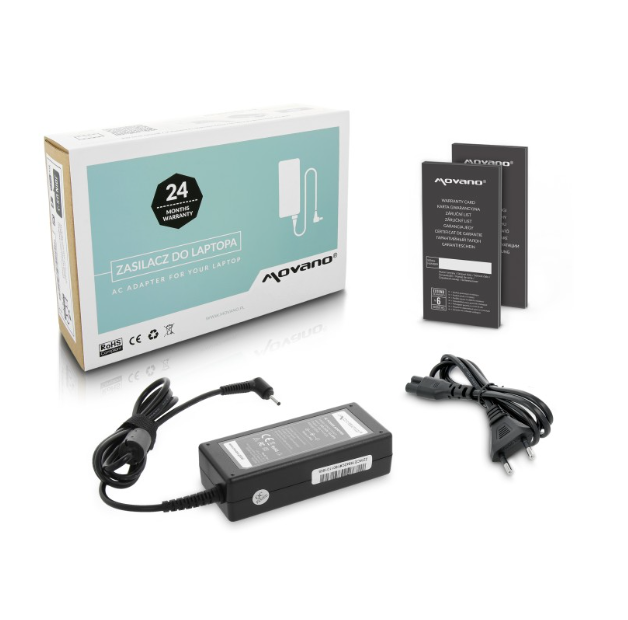 Zasilacz Movano 19v 3.42a (3.0x1.1) 65W do Acer Zasilacz Movano 19v 3.42a (3.0x1.1) 65W do Acer