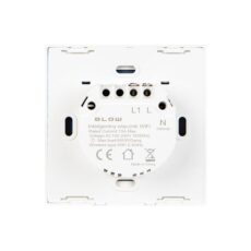 Tył inteligentnego przełącznika ściennego podtynkowego BLOW