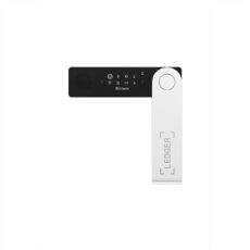 Portfel sprzętowy Ledger Nano X w kolorze czarno-srebrnym z wyświetlaczem OLED