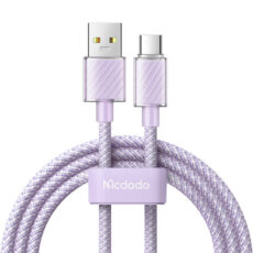 Kabel USB A do USB Typ C w oplocie fioletowy marki Mcdodo