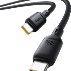 Kabel Baseus Silky Series 100W USB C do USB C 1m czarny szybkie ładowanie