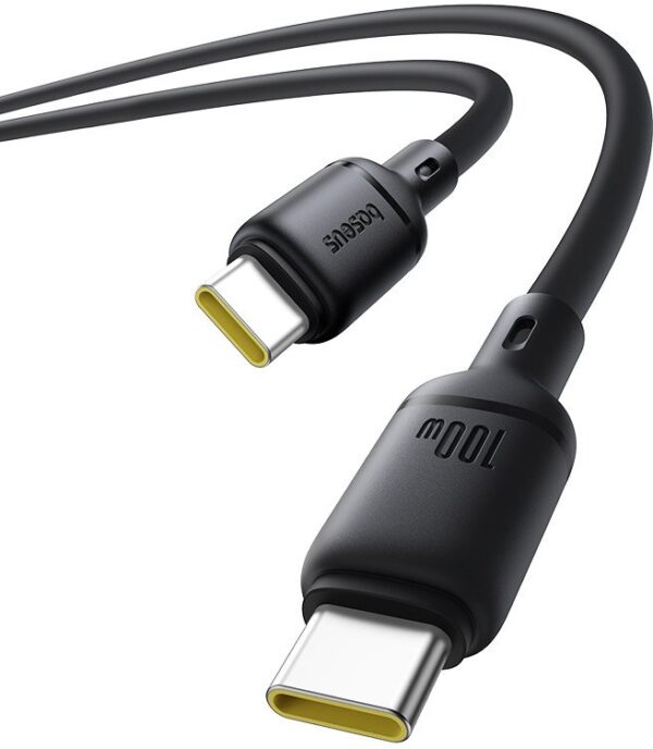 Kabel Baseus Silky Series 100W USB C do USB C 1m czarny szybkie ładowanie