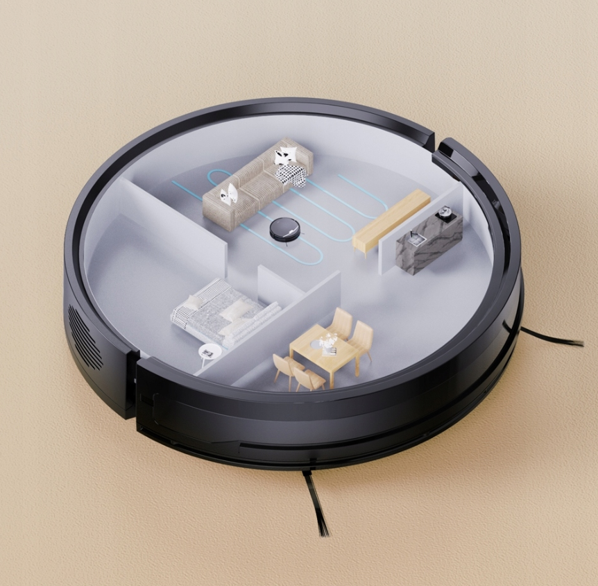 iLife V9 Pro – robot odkurzająco-mopujący do paneli i płytek iLife V9 Pro robot odkurzający z mopem poruszający się po panelach podłogowych