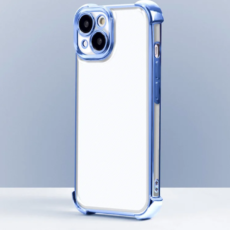 Etui na Samsung Galaxy A26 5G wzmocniona ramka w kolorze niebieskim, bezbarwne
