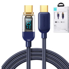 Kabel Joyroom USB-C do USB-C w oplocie w opakowaniu