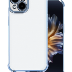 Etui na Samsung Galaxy A26 5G wzmocniona ramka w kolorze niebieskim, bezbarwne