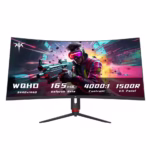 Zakrzywiony monitor KTC H34S18S 34 cale, 165 Hz, WQHD 3440×1440, w kolorze szarym