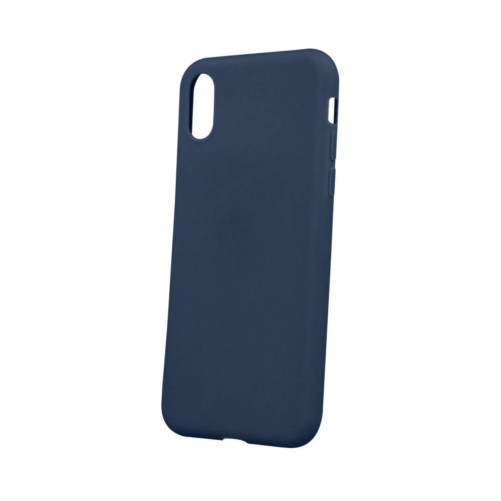 Granatowe etui silikonowe Samsung Galaxy A25 5G Soft Case – smukła ochrona Granatowe silikonowe etui Soft Case do Samsung Galaxy A25 5G – widok pod kątem.