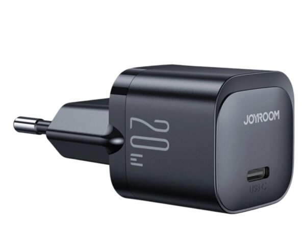 Czarna szybka ładowarka sieciowa Joyroom JR-TCF02 20W USB-C Power Delivery