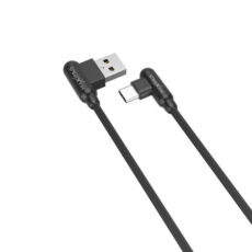 Przewód USB-C Fast Charge MAXIMUS CORNER czarny 1 metr